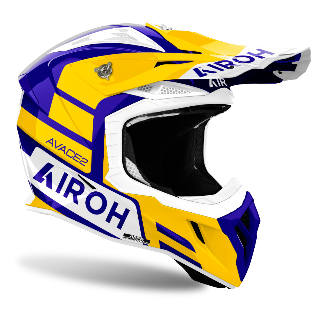 Airoh Aviator Ace 2 Sake Gloss MX Helmet Yellow