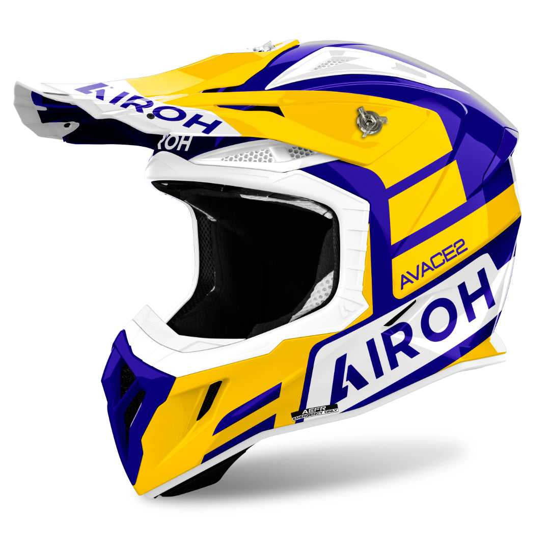 Airoh Aviator Ace 2 Sake Gloss MX Helmet Yellow