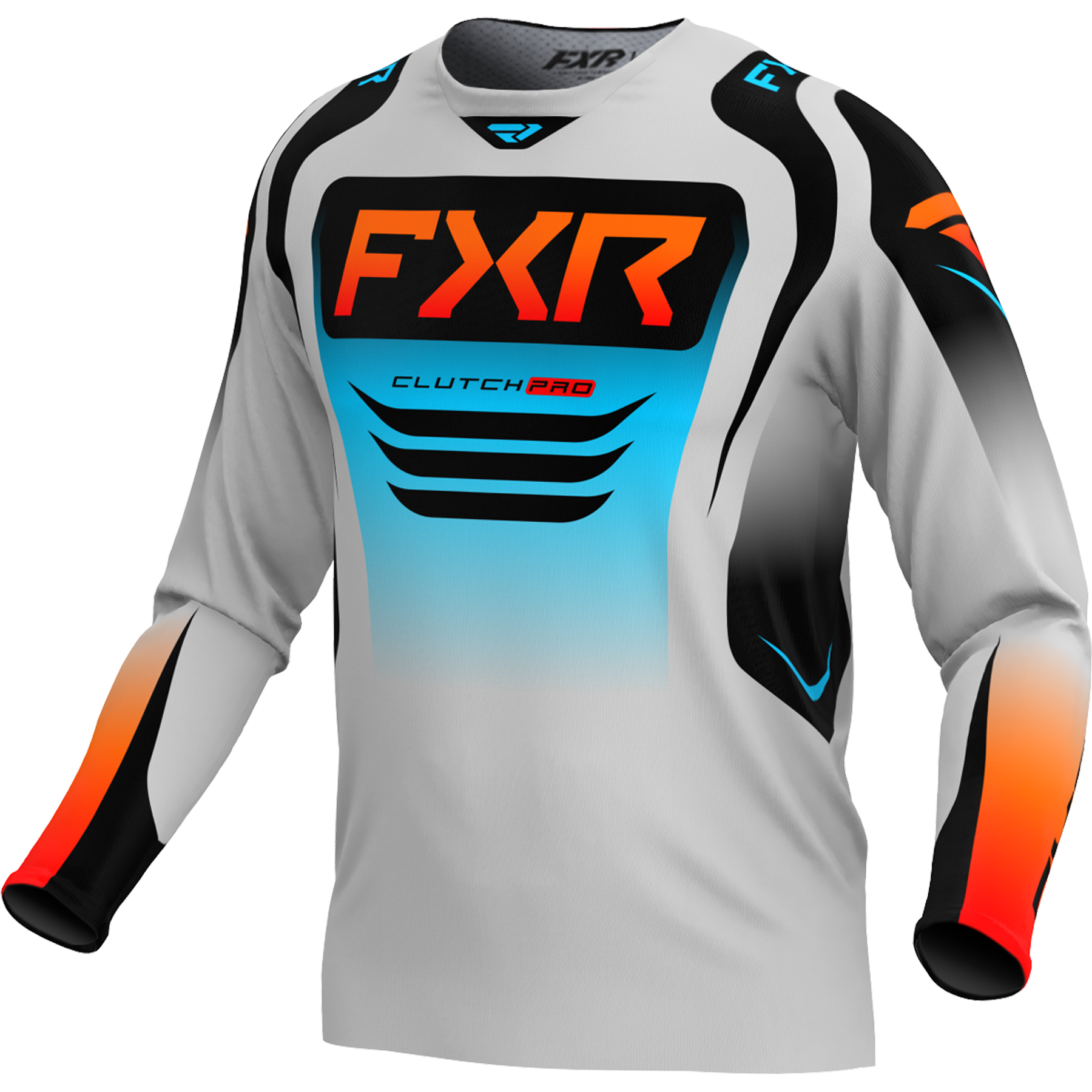 FXR Clutch Pro 2025 MX Kit Combo Grey/Sky/Orange