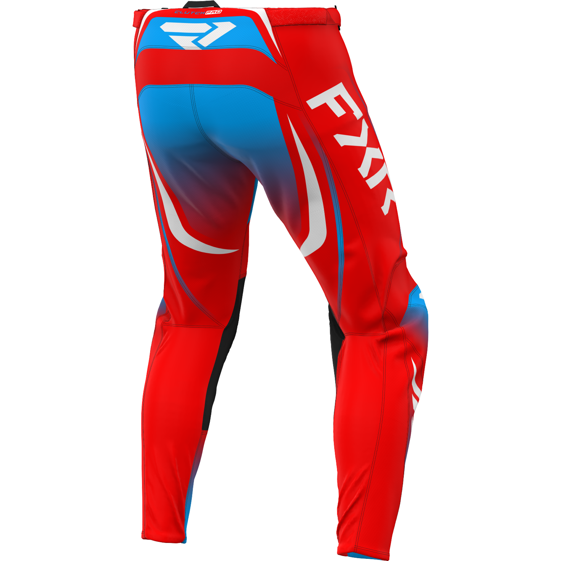 FXR Clutch Pro MX Pant 2025 Red/White/Cyan