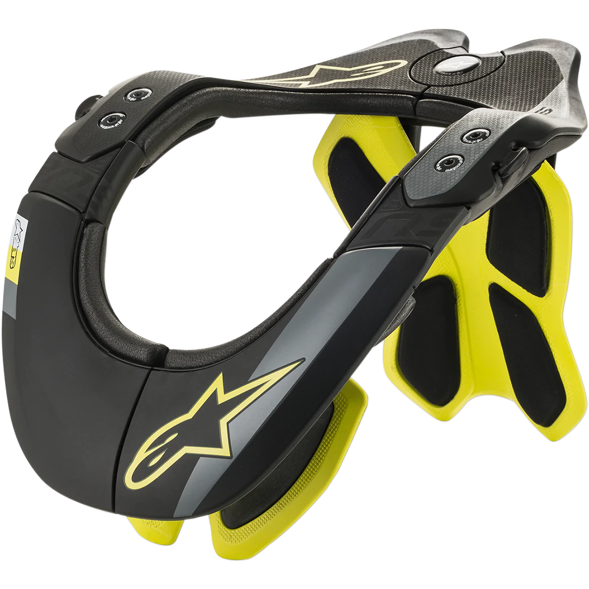 Alpinestars BNS Tech 2 Neck Support Black Yellow Fluo