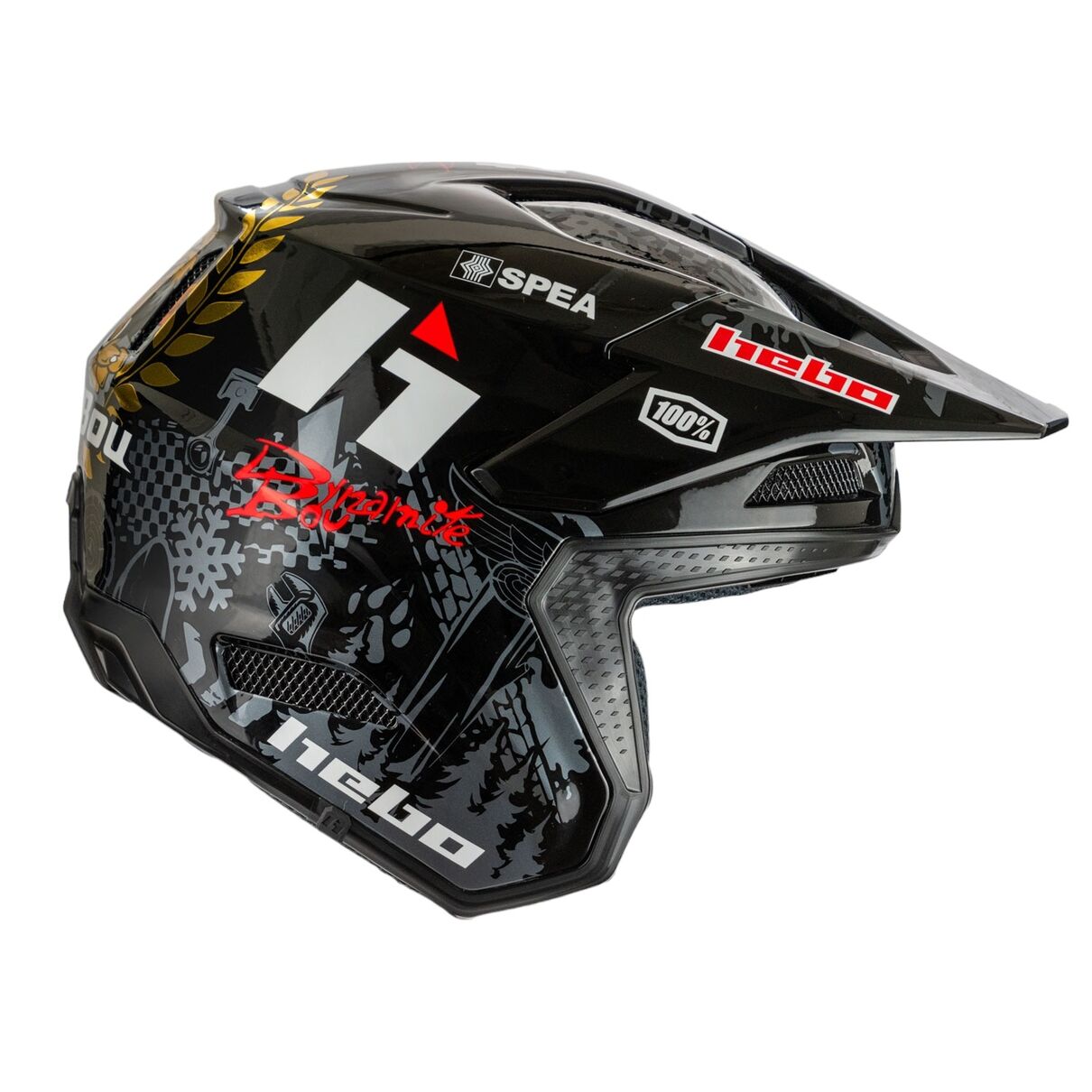 Hebo Trials Helmet Zone Pro Toni Bou 34 Black