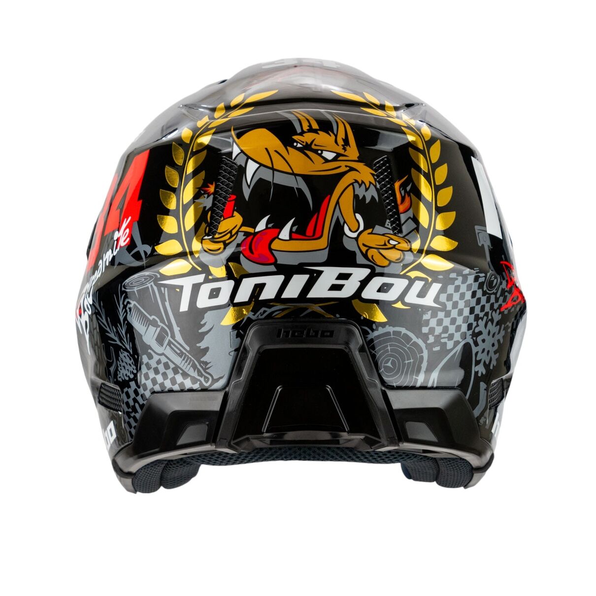 Hebo Trials Helmet Zone Pro Toni Bou 34 Black