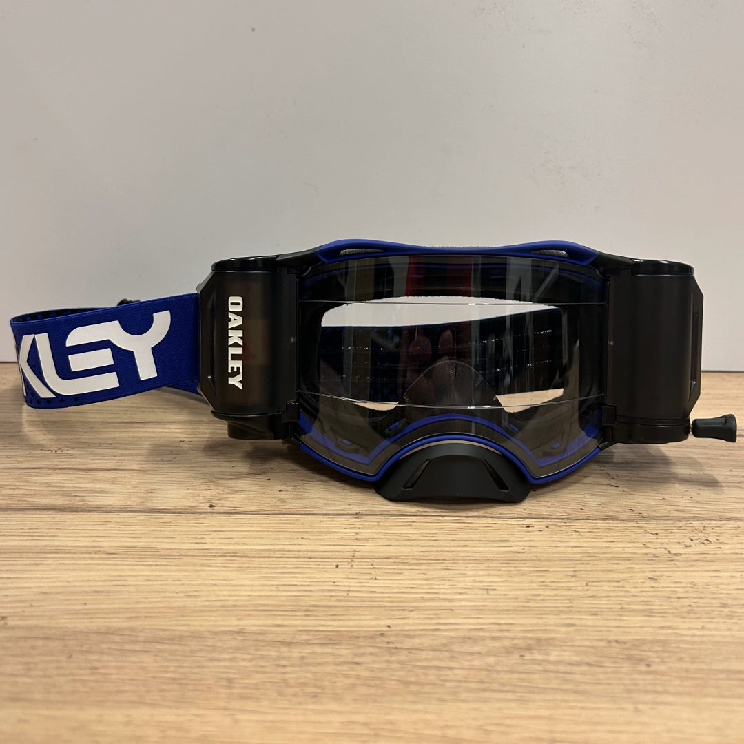 Oakley Airbrake MX Roll Off Goggle Moto Blue - Clear Lens