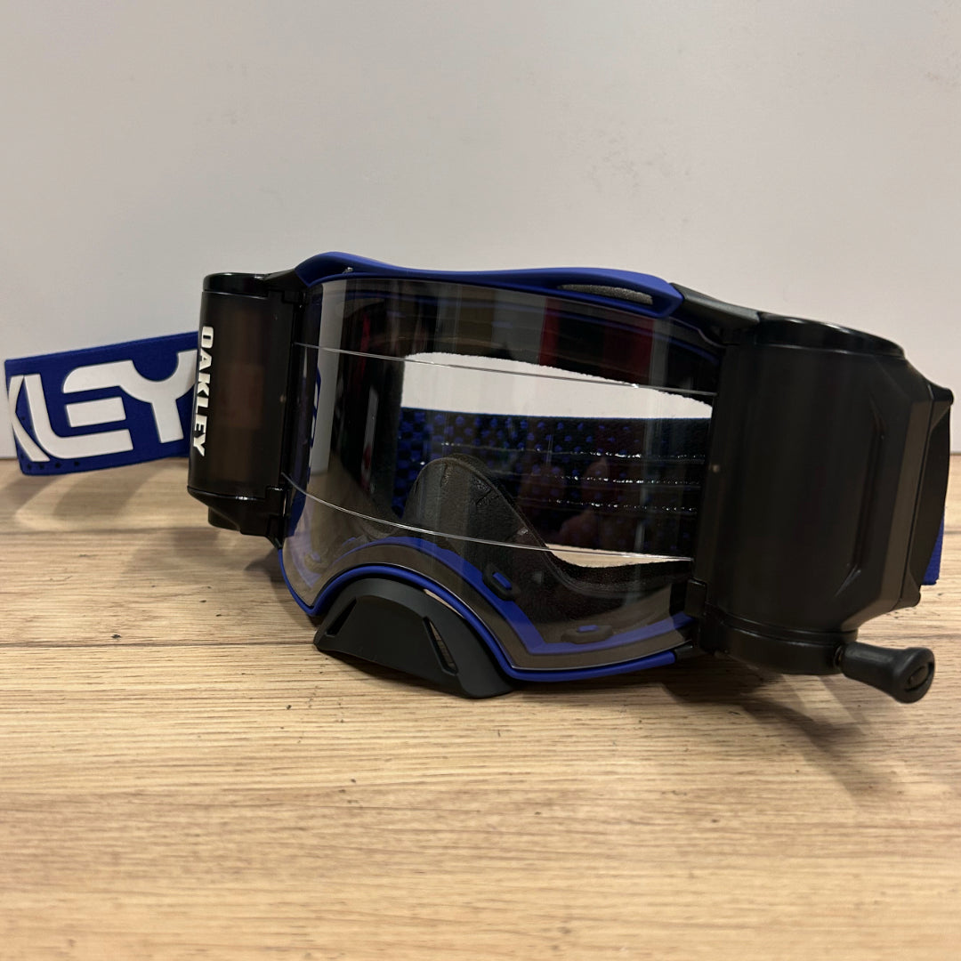 Oakley Airbrake MX Roll Off Goggle Moto Blue - Clear Lens