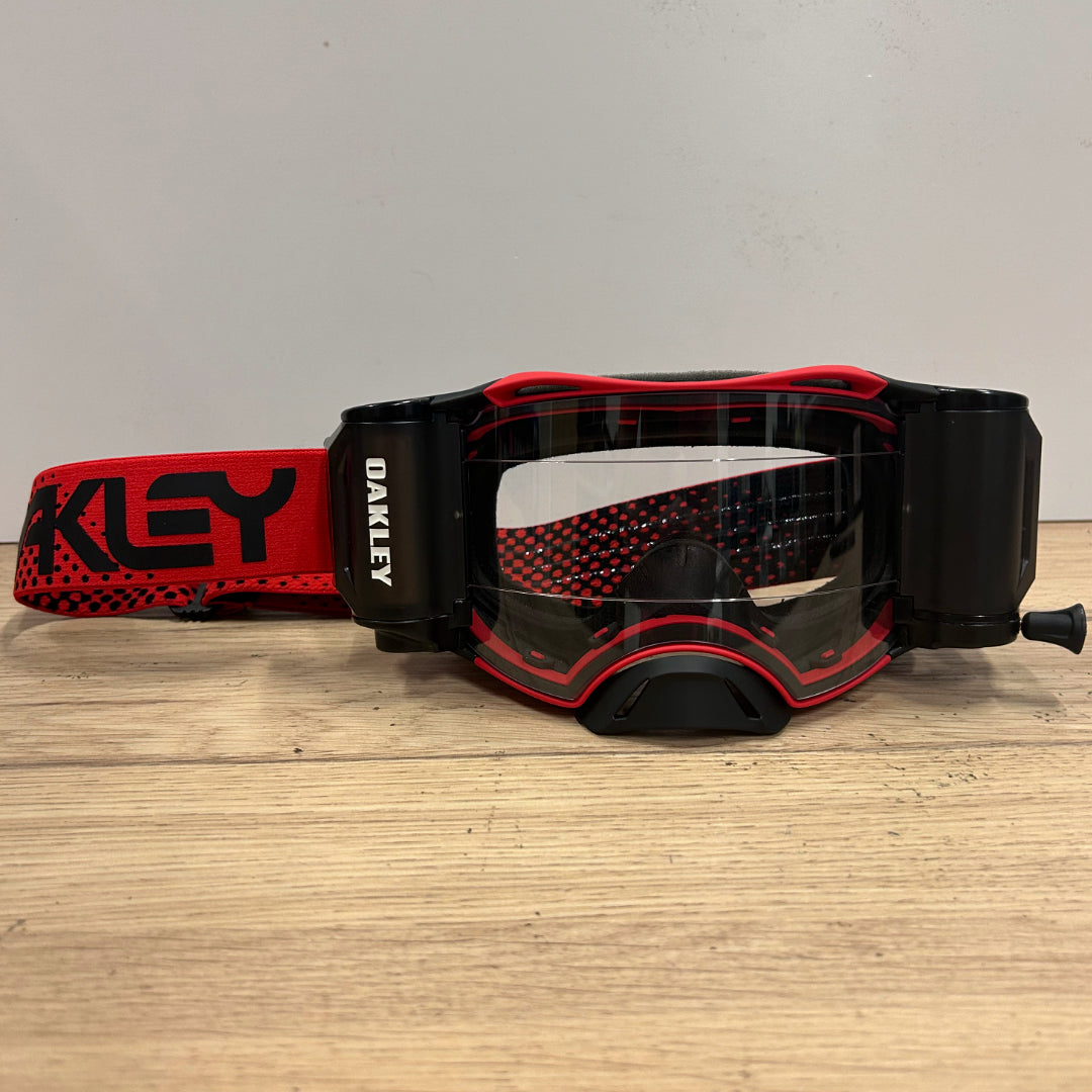 Oakley Airbrake MX Roll Off Goggle Moto Red - Clear Lens