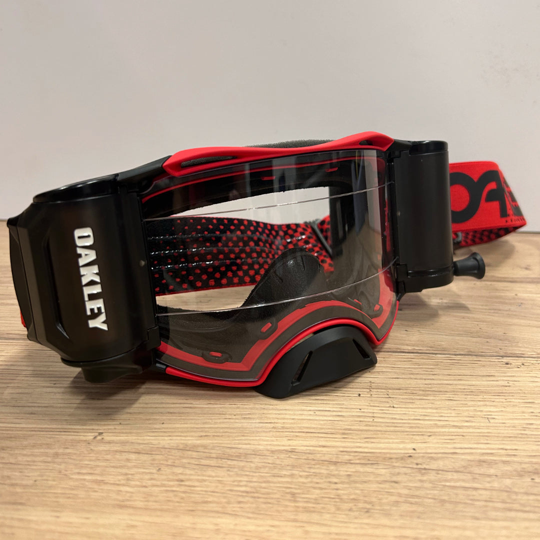 Oakley Airbrake MX Roll Off Goggle Moto Red - Clear Lens