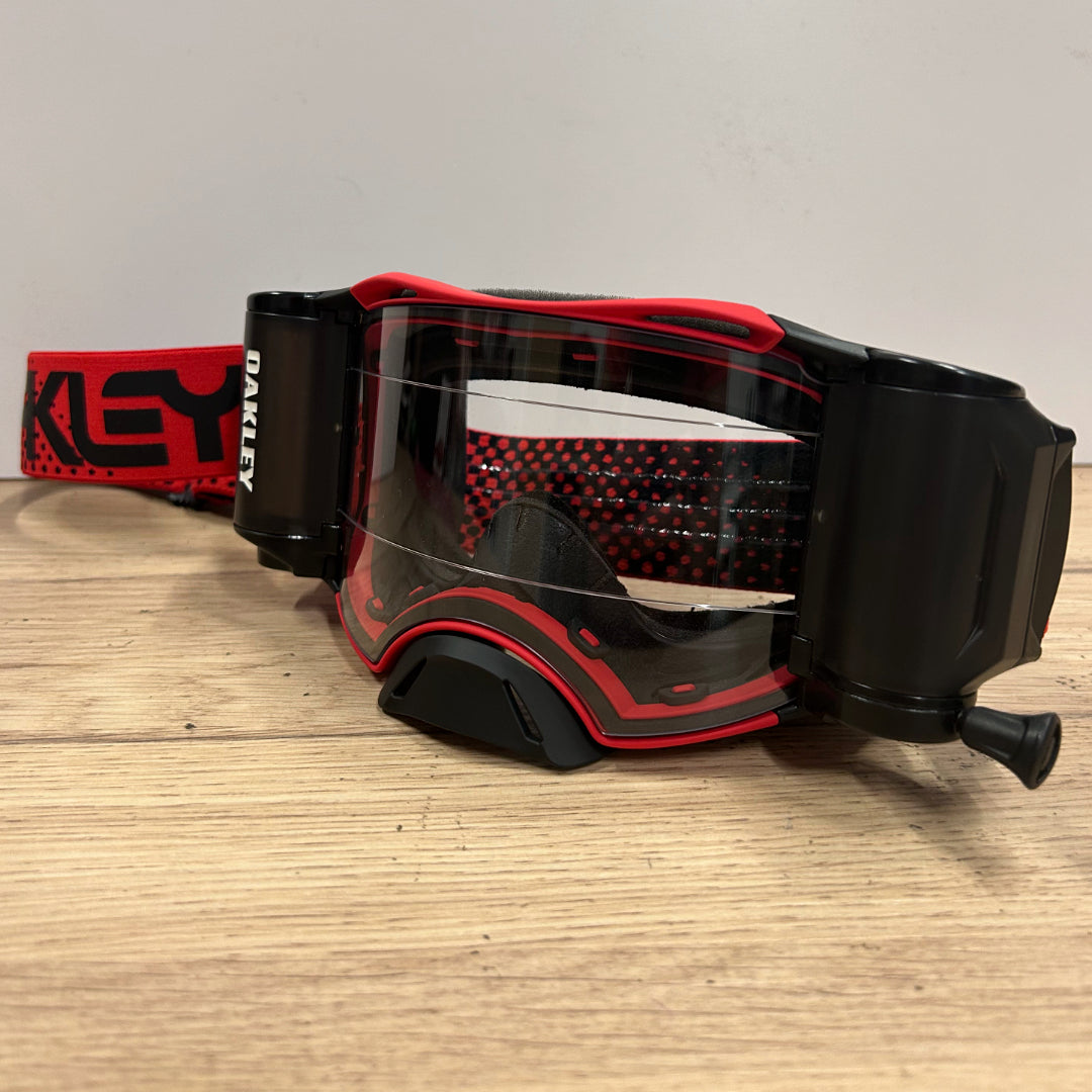 Oakley Airbrake MX Roll Off Goggle Moto Red - Clear Lens