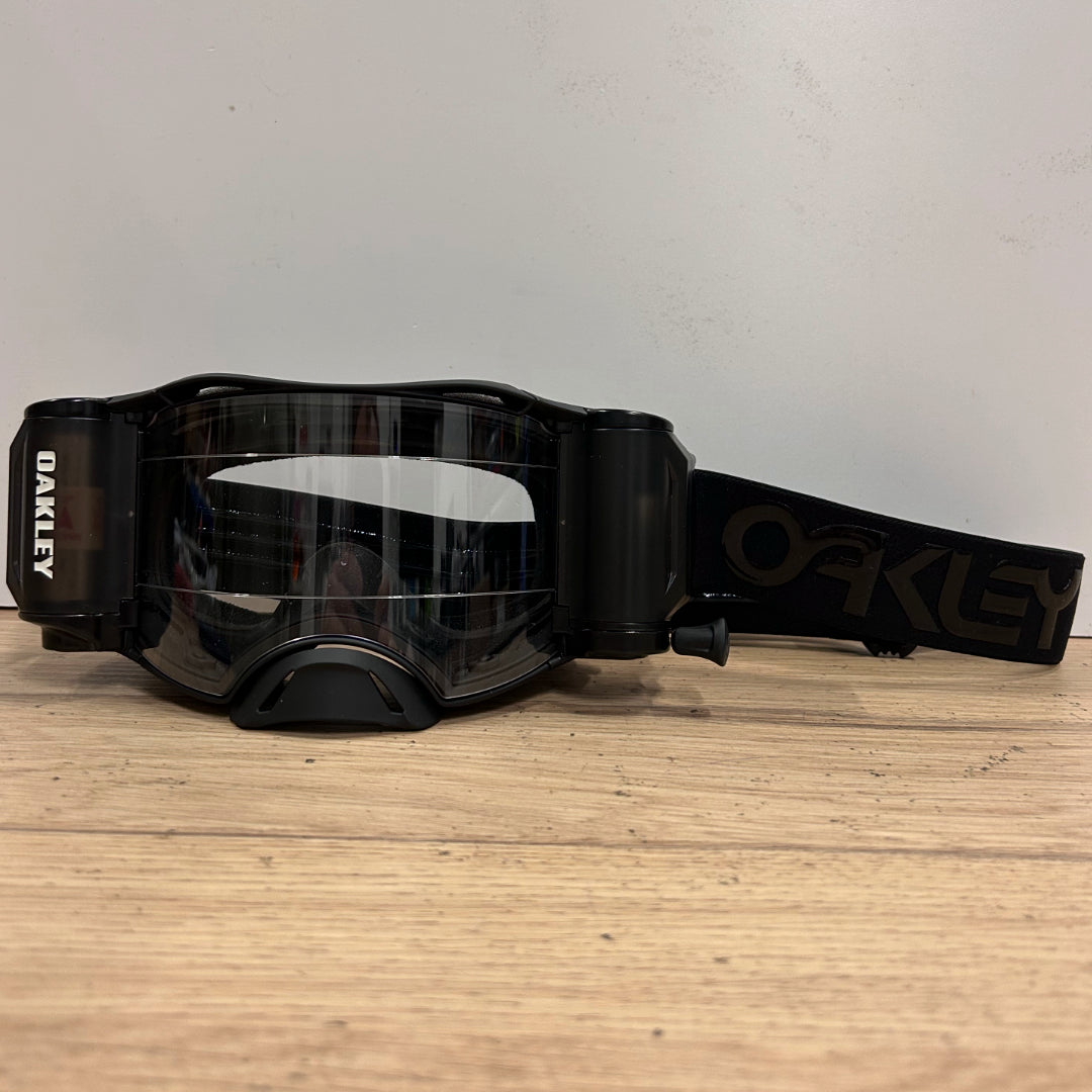 Oakley Airbrake MX Roll Off Goggle Blackout - Clear Lens