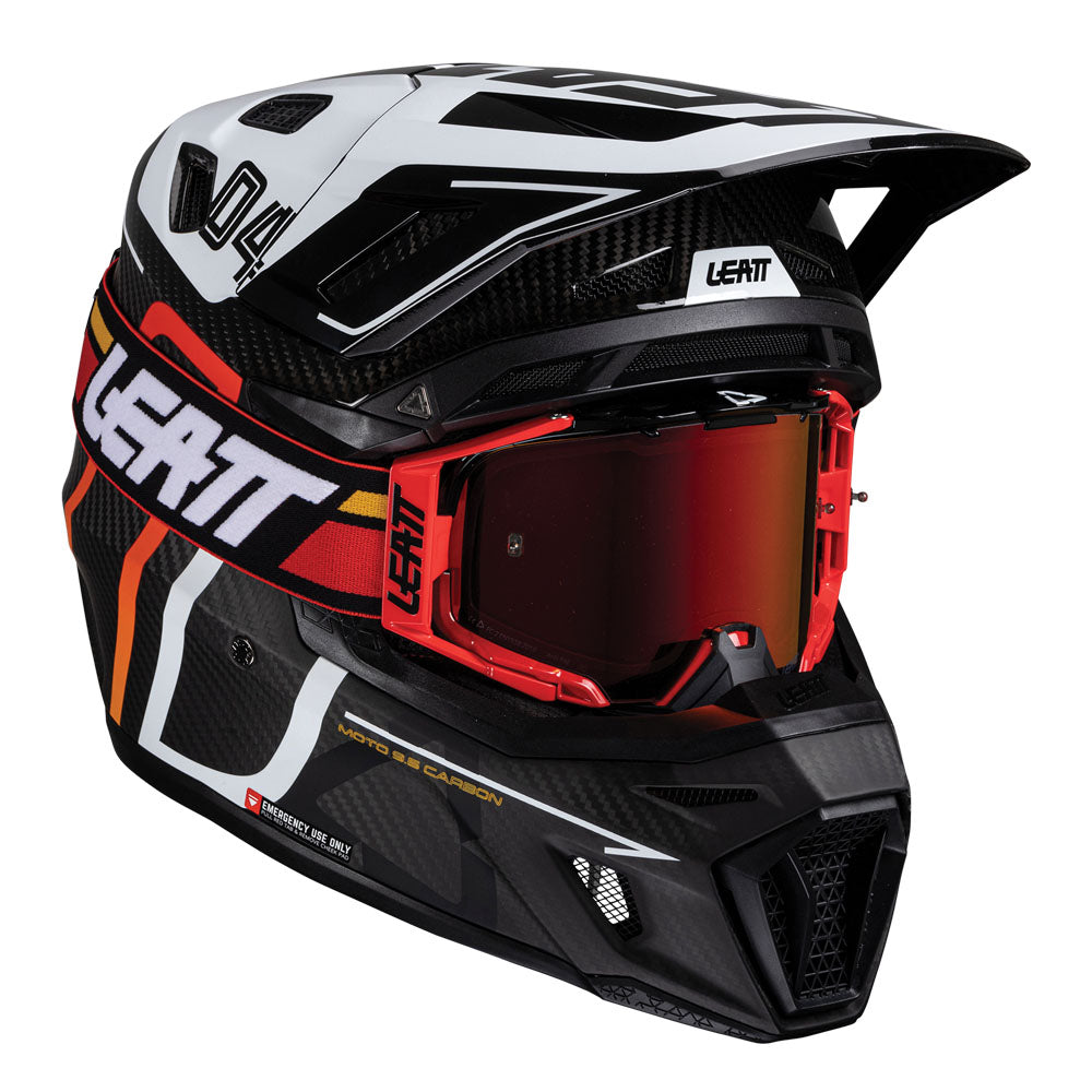 Leatt Moto 9.5 V25 MX 2025 Helmet Carbon/White