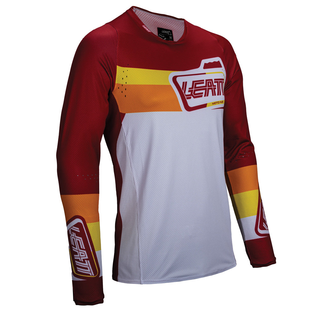 Leatt Moto 4.5 Lite MX Jersey 2025 Pitboard Ruby