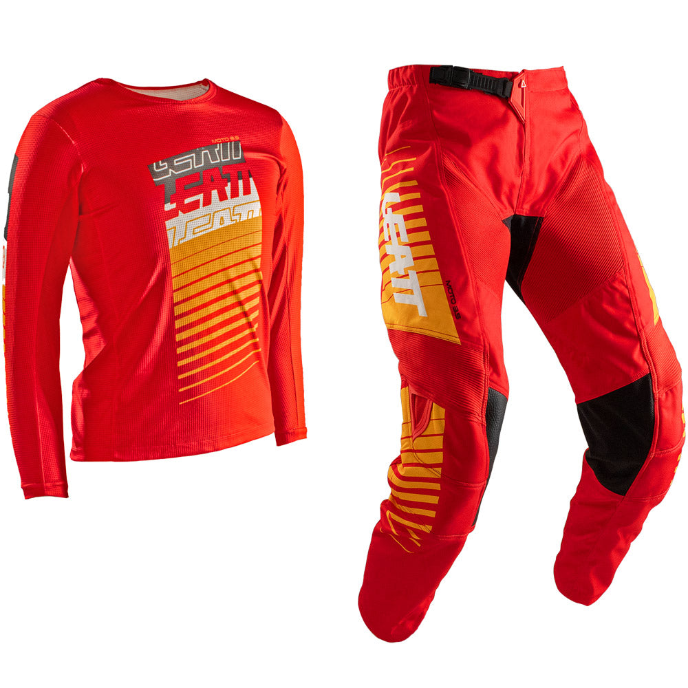 Leatt YOUTH Moto 3.5 MX Kit Combo 2025 Red