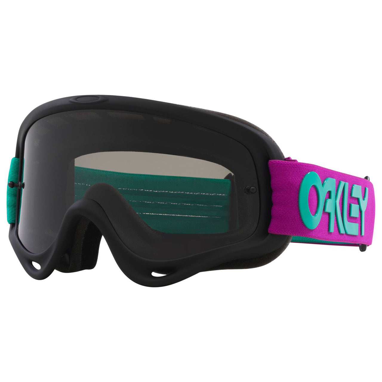 Oakley O Frame MX Goggle B1B Celeste/Purple - Dark Grey Lens