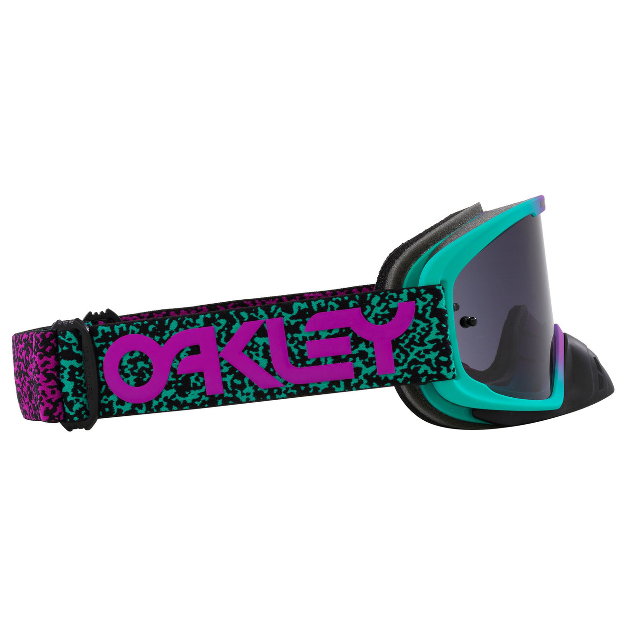 Oakley O Frame 2.0 Pro MX Goggle Celeste/Purple Viper - Dark Grey Lens