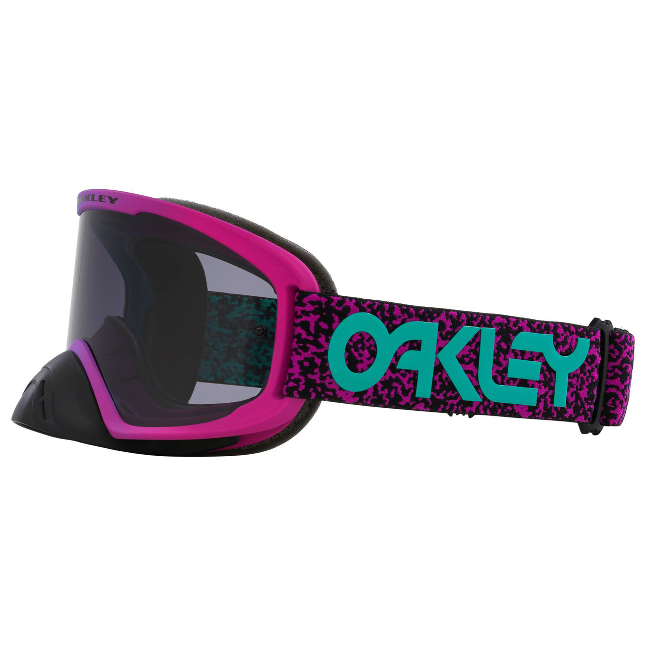 Oakley O Frame 2.0 Pro MX Goggle Celeste/Purple Viper - Dark Grey Lens