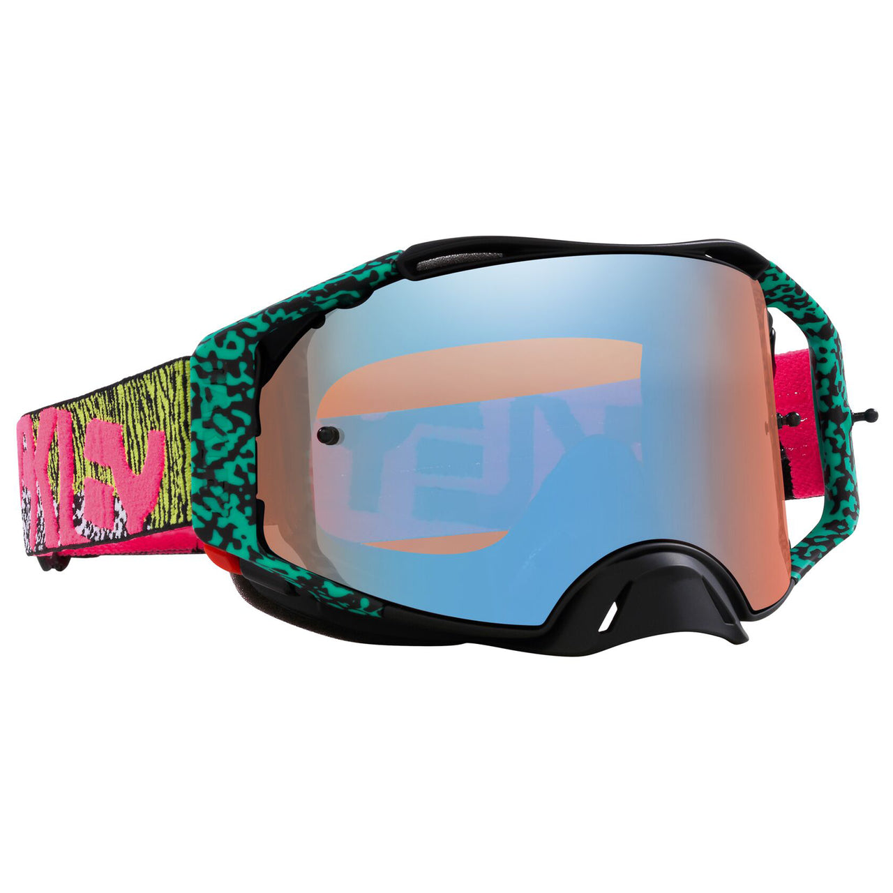 Oakley Airbrake MX Goggle Bengal Venom - Prizm Sapphire Lens