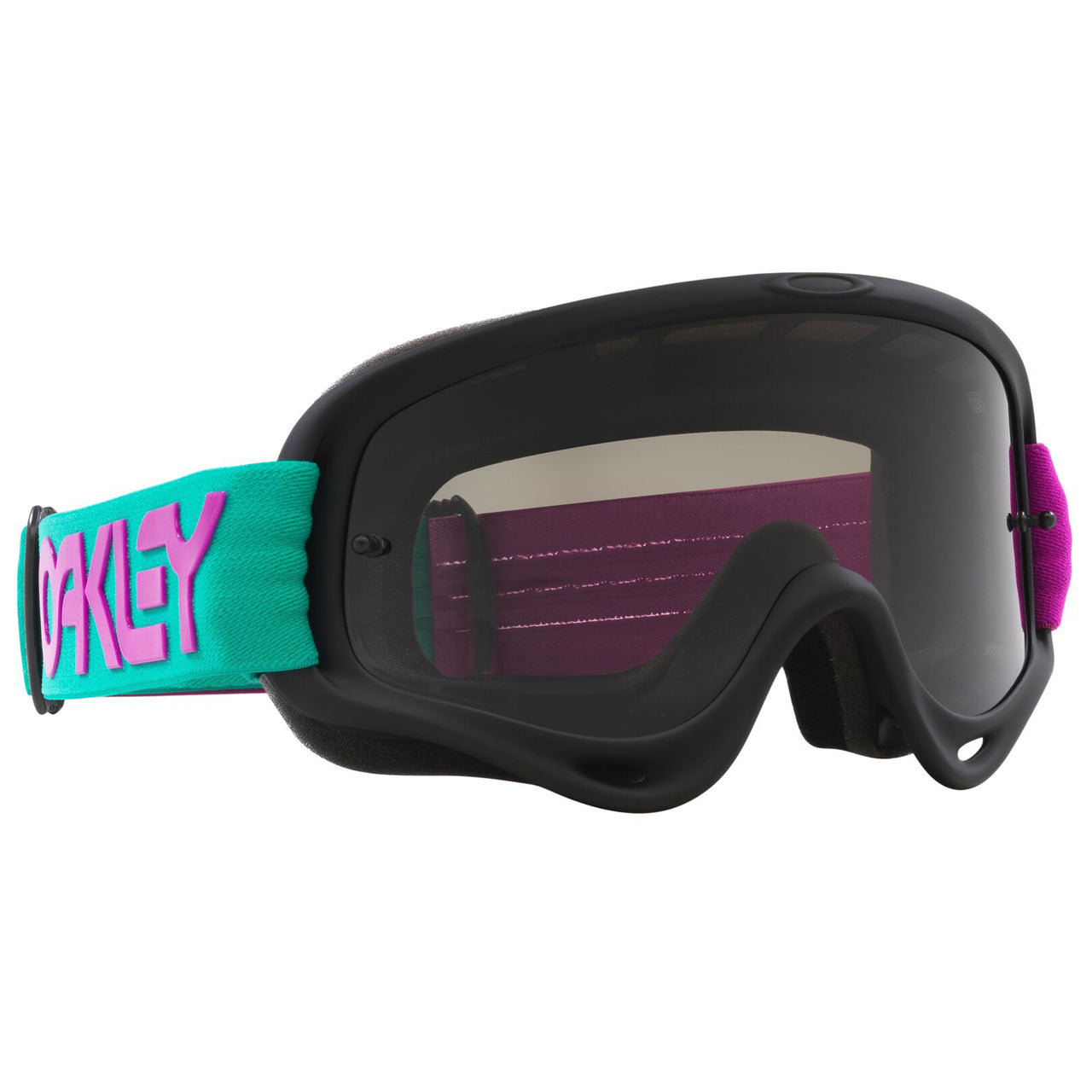 Oakley O Frame MX Goggle B1B Celeste/Purple - Dark Grey Lens