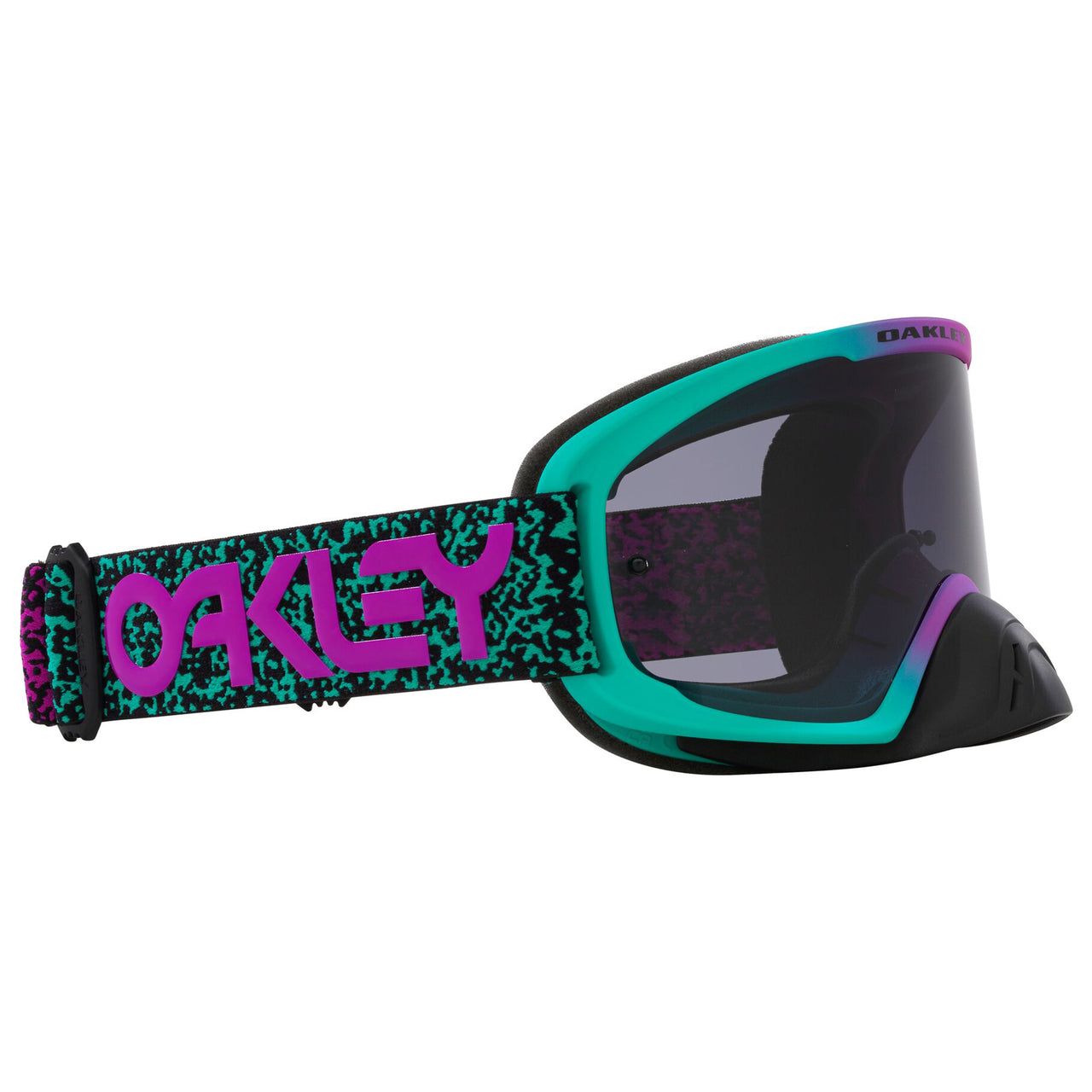 Oakley O Frame 2.0 Pro MX Goggle Celeste/Purple Viper - Dark Grey Lens