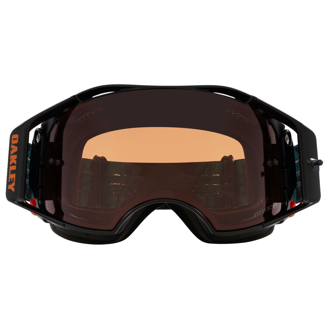 Oakley Airbrake MTB Goggle Viridian Striped - Bronze Prizm Lens