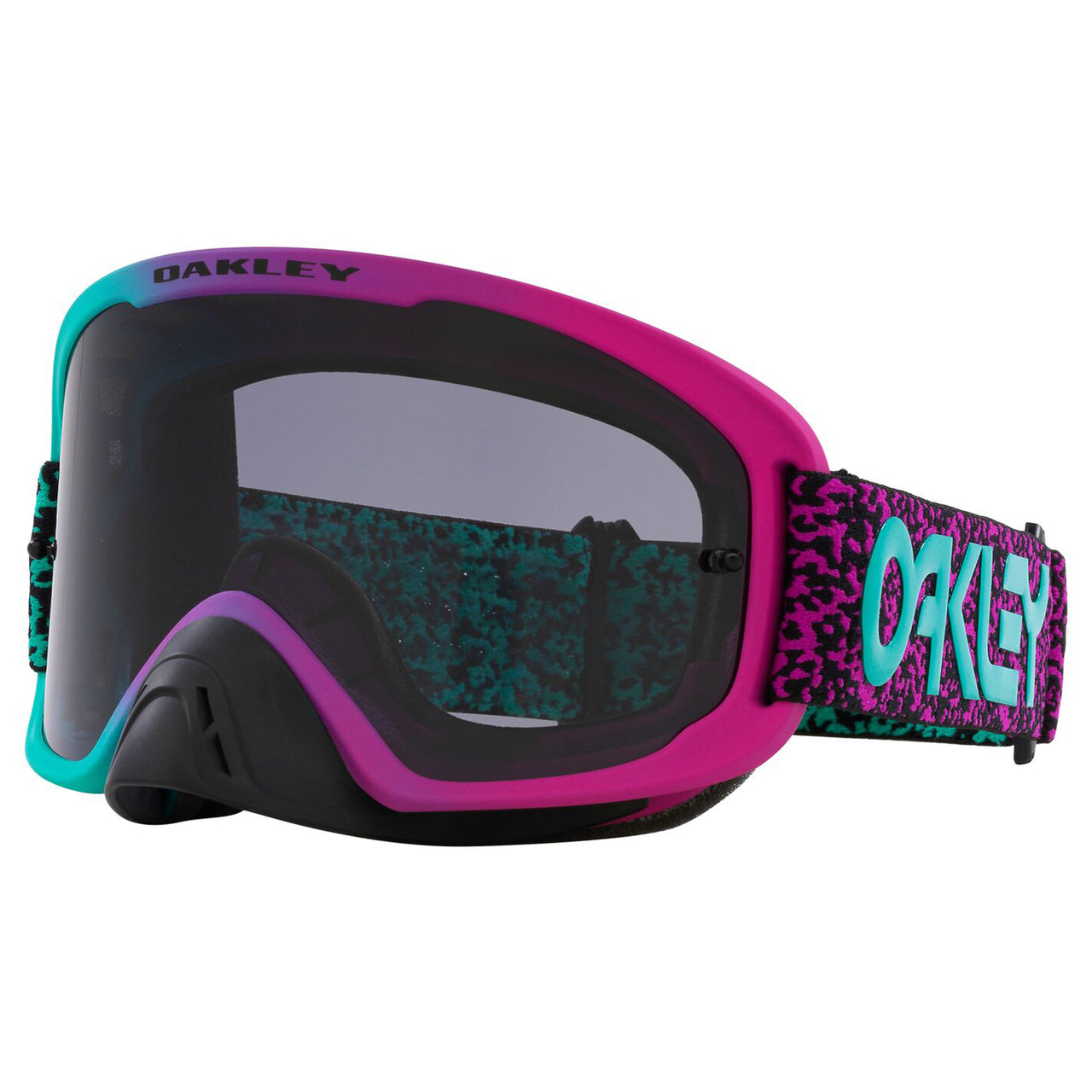 Oakley O Frame 2.0 Pro MX Goggle Celeste/Purple Viper - Dark Grey Lens