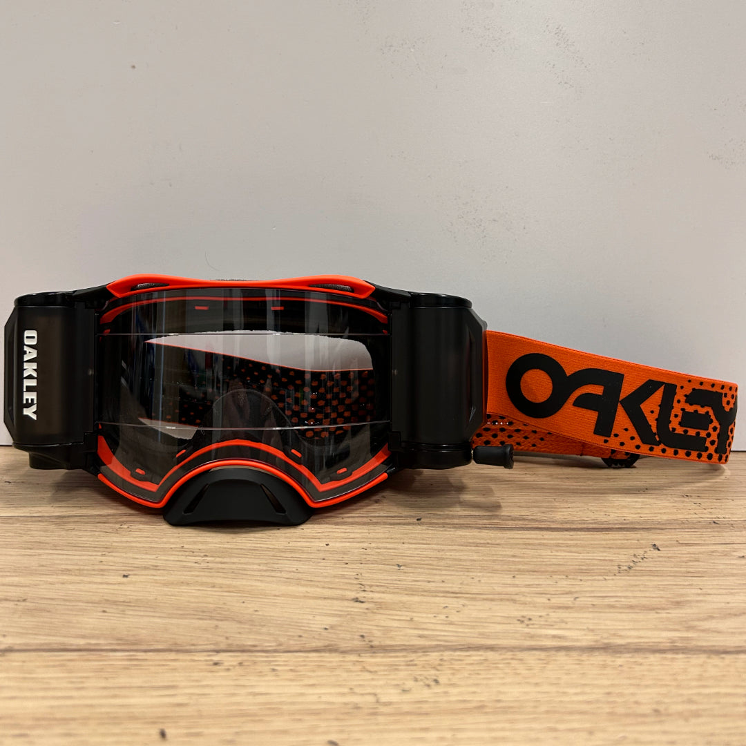 Oakley Airbrake MX Roll Off Goggle Moto Orange - Clear Lens