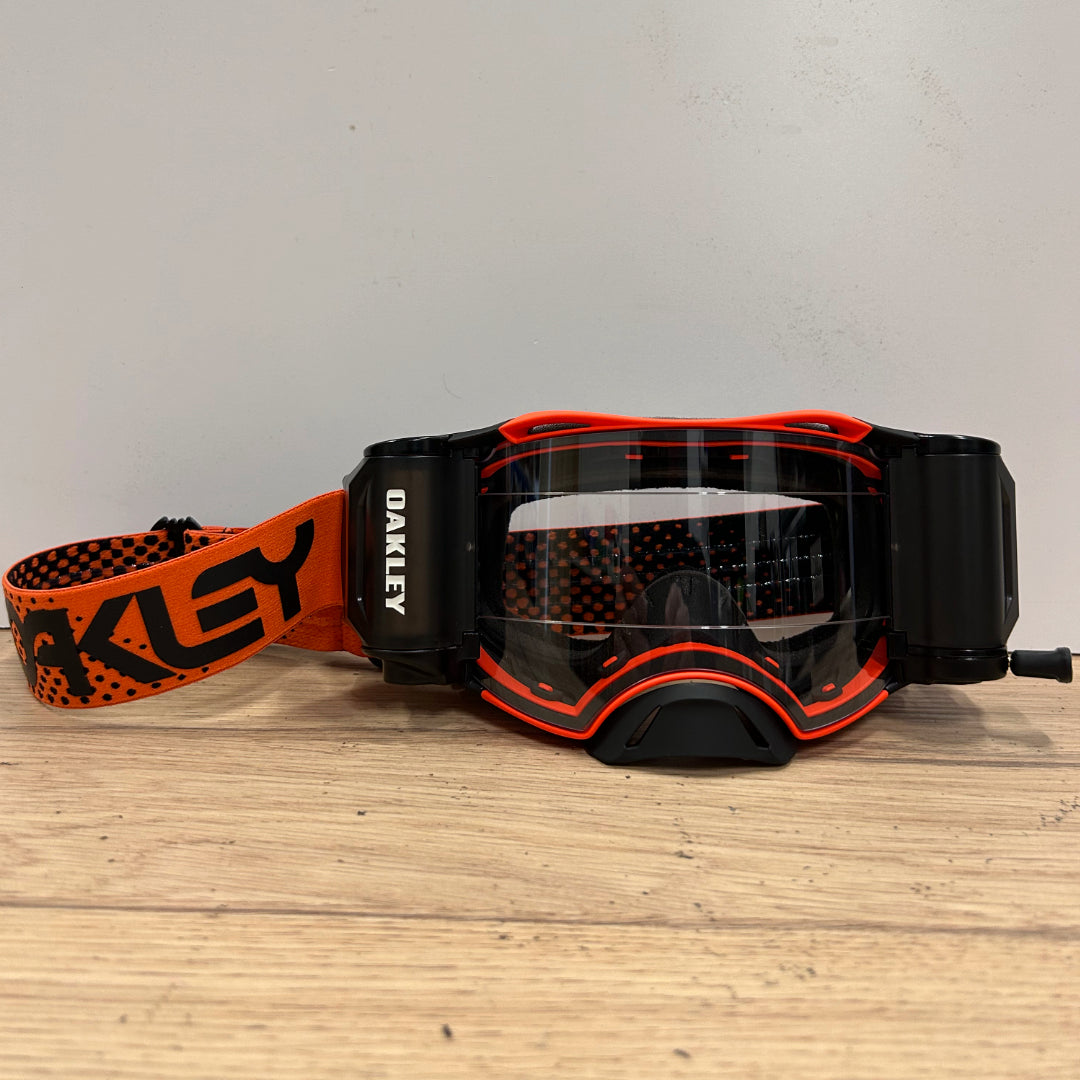 Oakley Airbrake MX Roll Off Goggle Moto Orange - Clear Lens