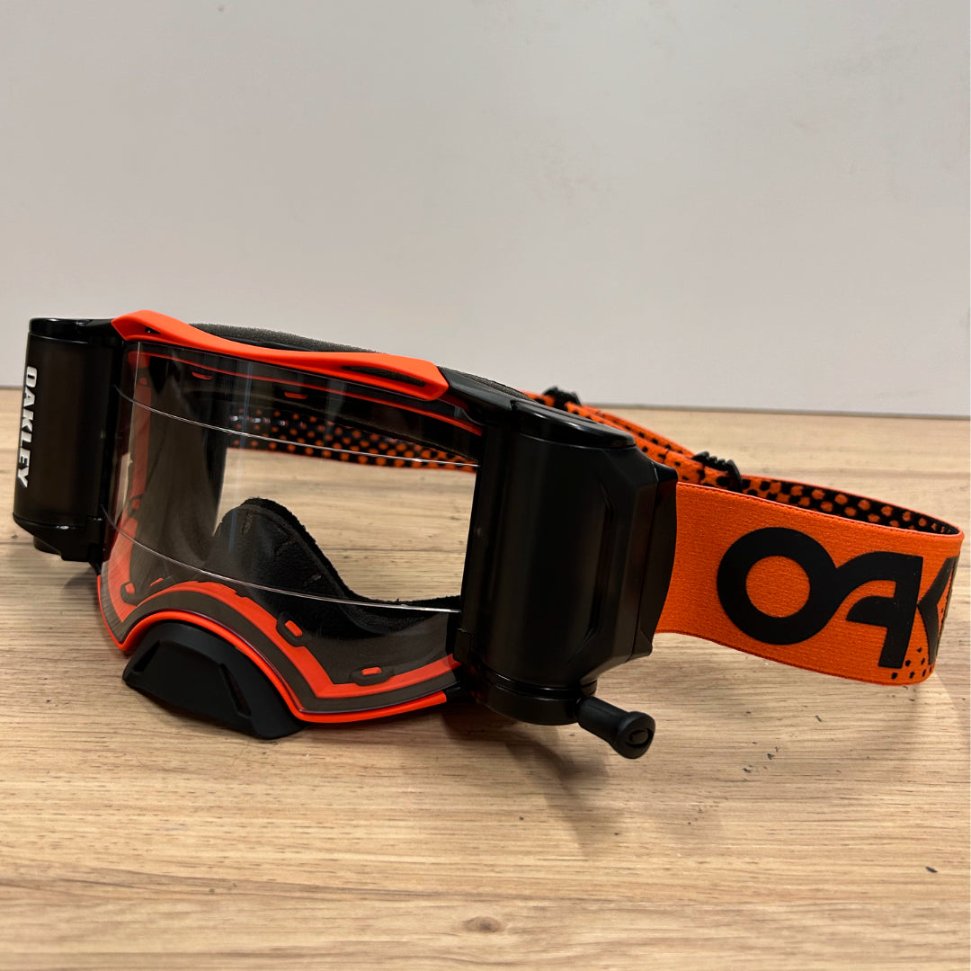 Oakley Airbrake MX Roll Off Goggle Moto Orange - Clear Lens