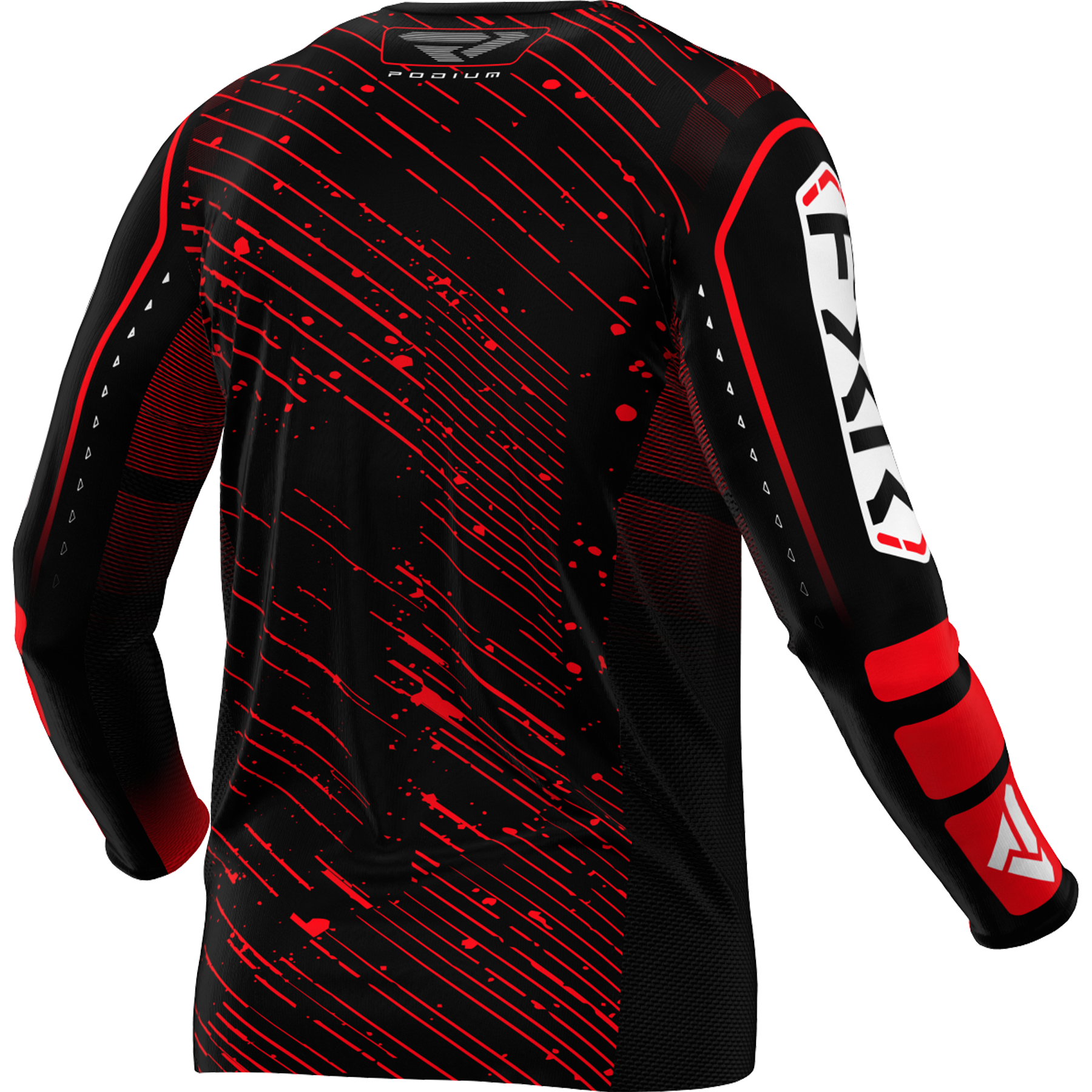 FXR Podium MX Jersey 2025 Black/Red