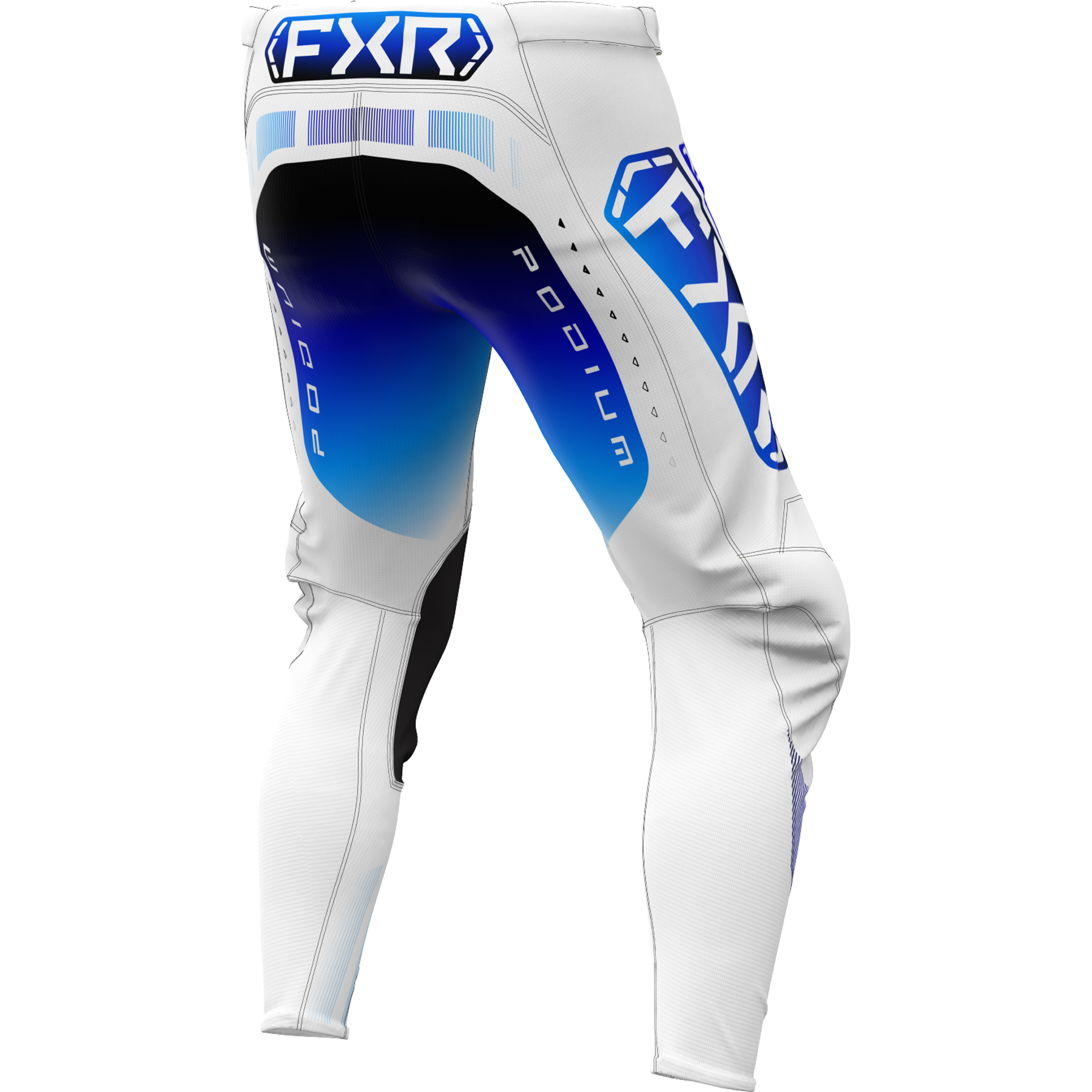 FXR Podium MX Pant 2025 White/Blue