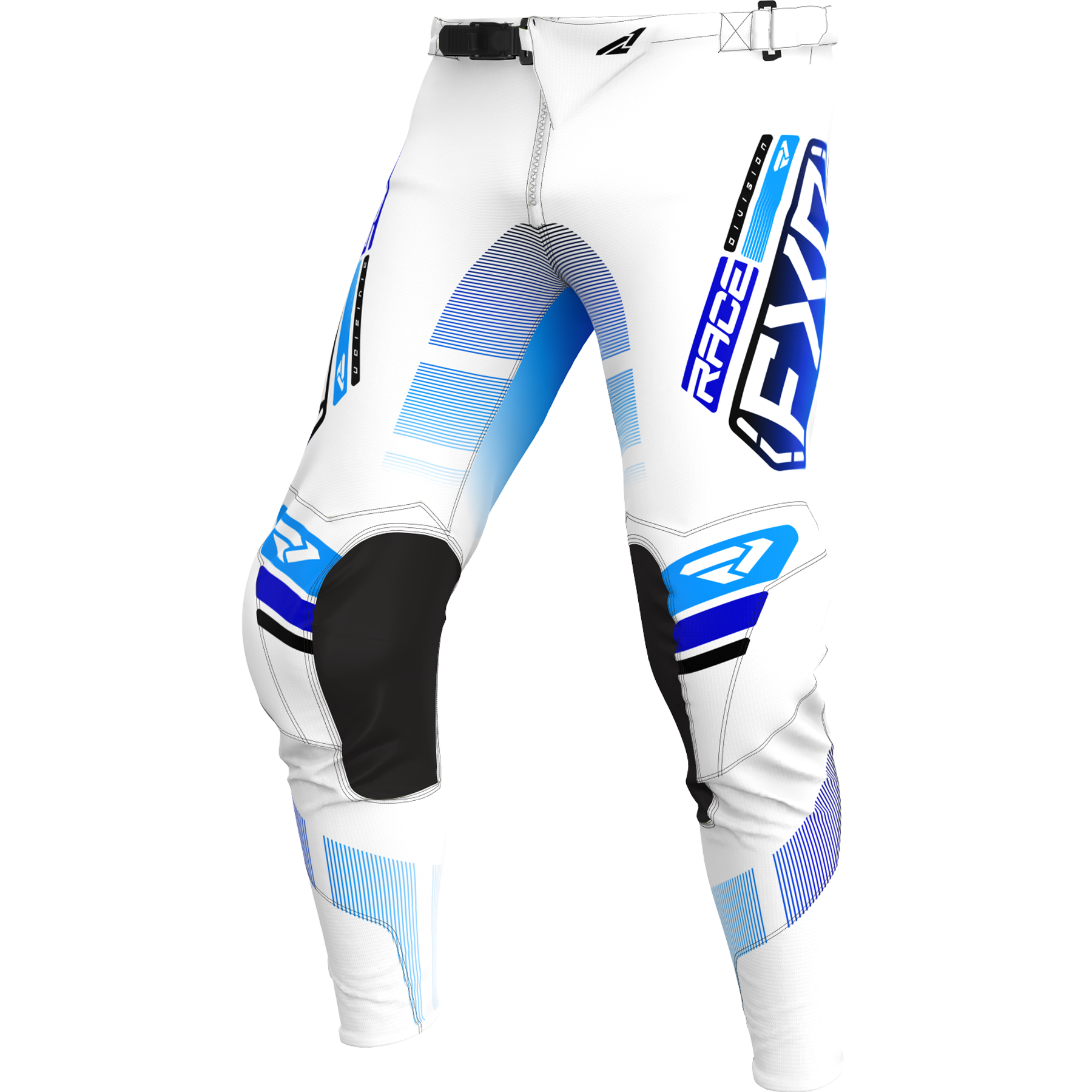 FXR Podium MX Pant 2025 White/Blue