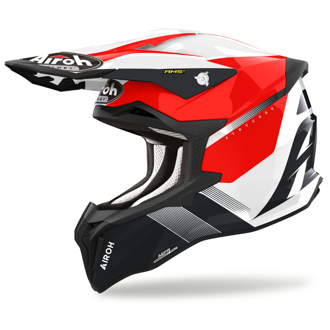 Airoh Strycker Blazer GLoss MX Helmet Red