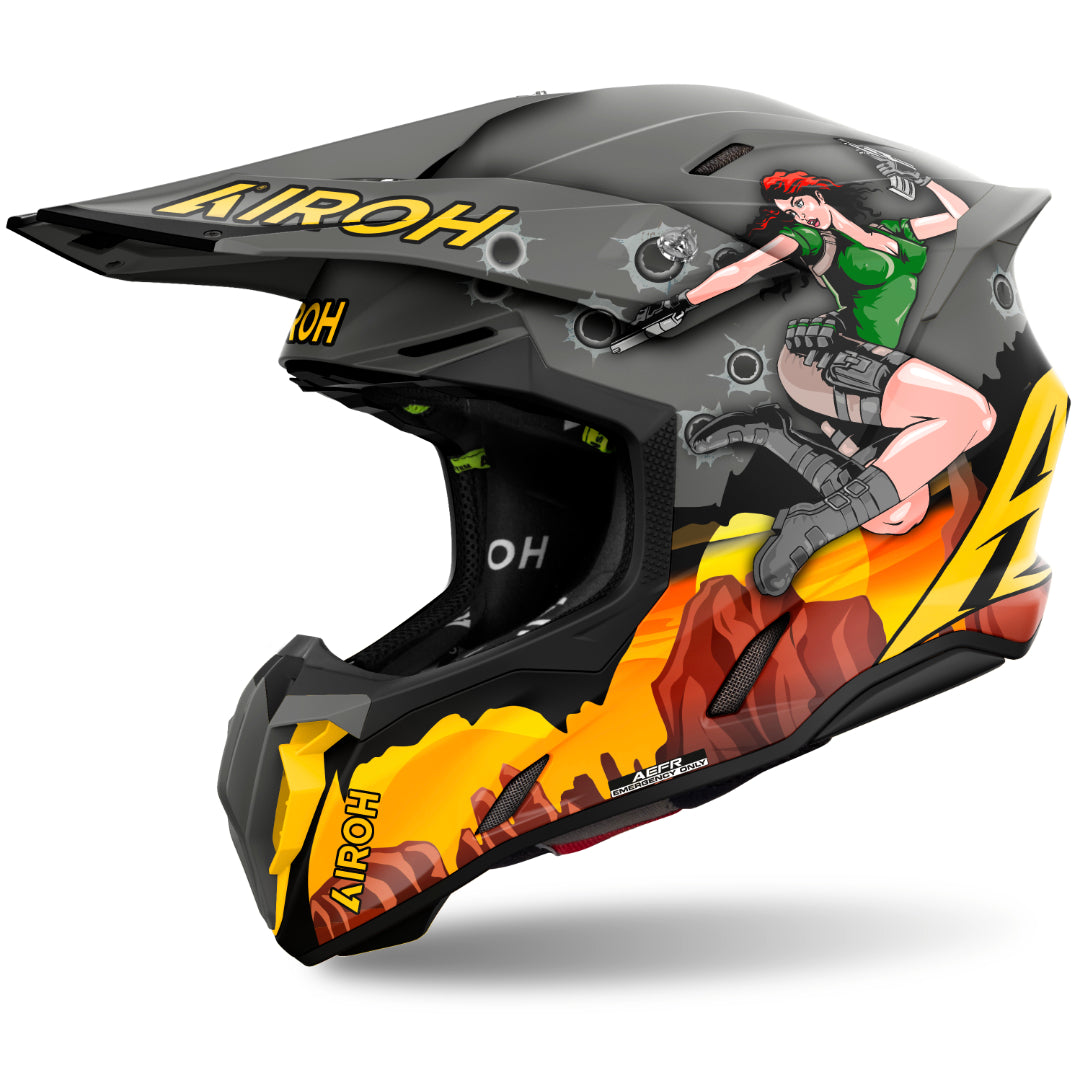 Airoh Twist 3 Adventure Matt MX Helmet