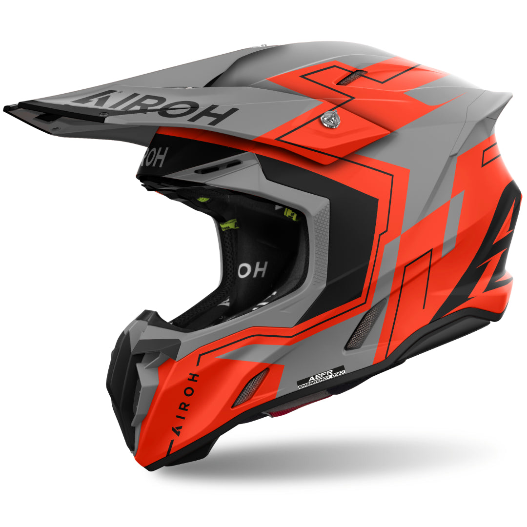 Airoh Twist 3 Dizzy Matt MX Helmet Fluo Orange