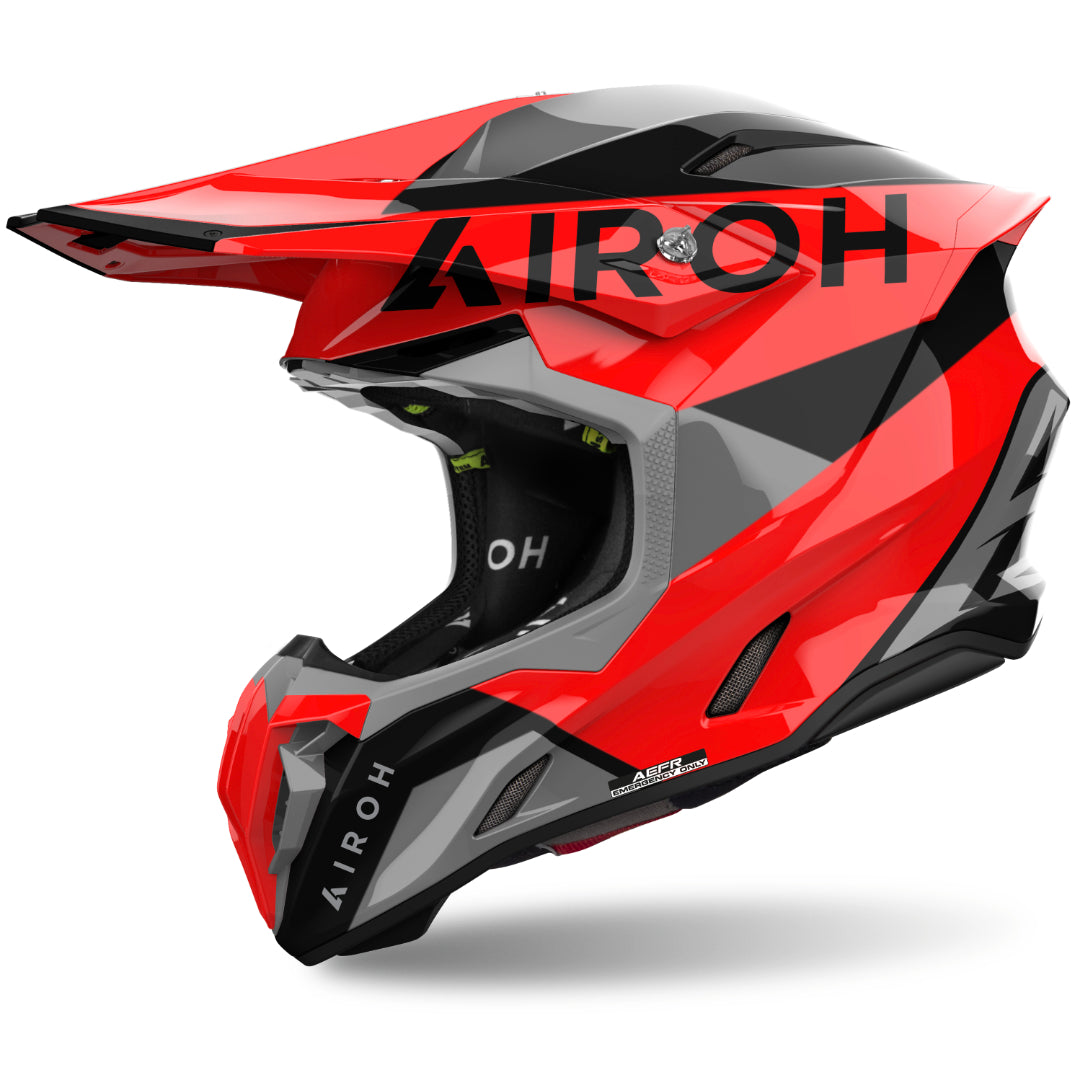 Airoh Twist 3 King Gloss MX Helmet Red