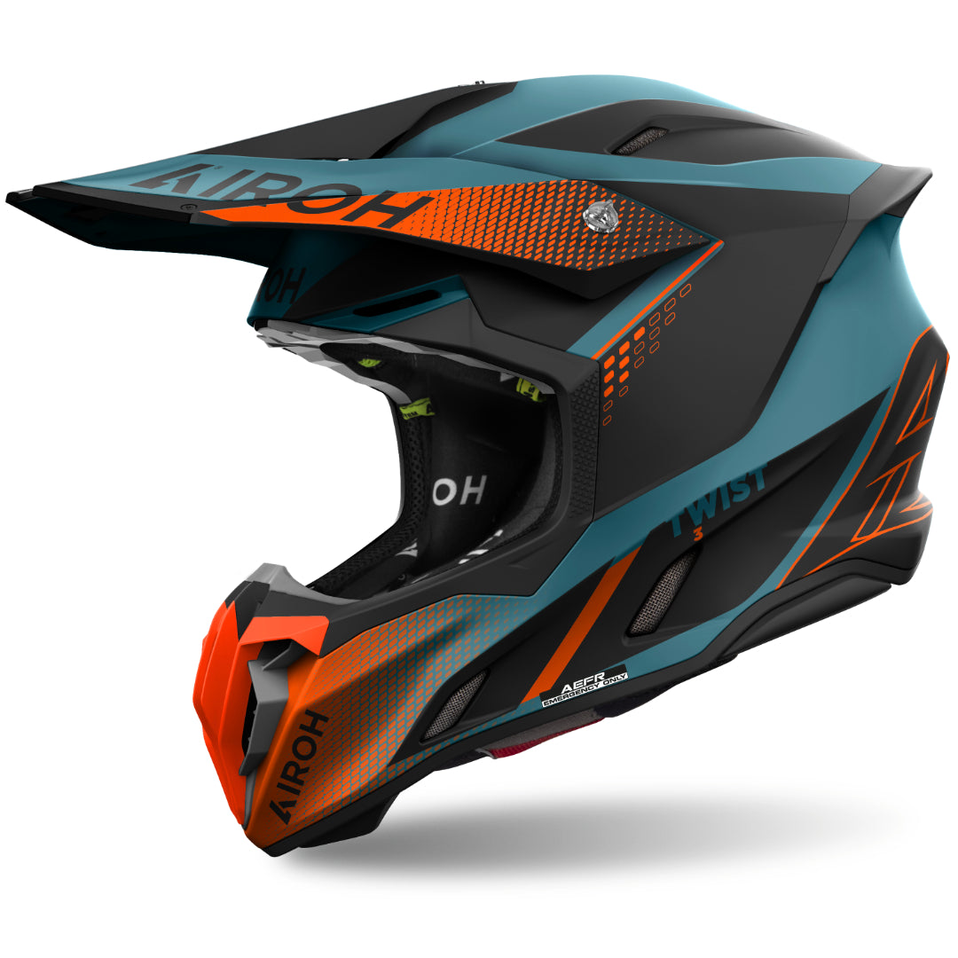 Airoh Twist 3 Shard Matt MX Helmet Orange