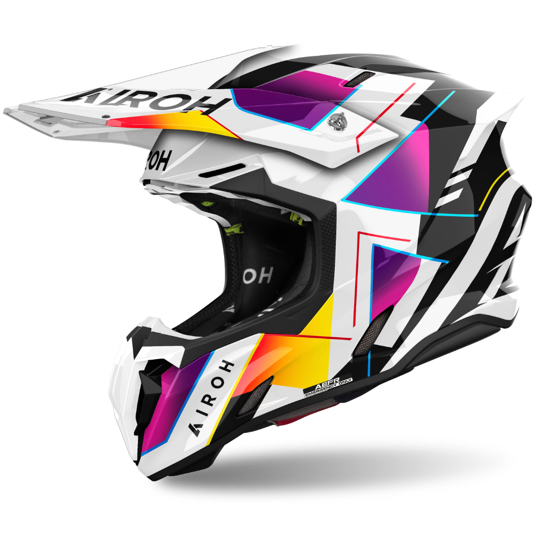 Airoh Twist 3 Rainbow Gloss MX Helmet