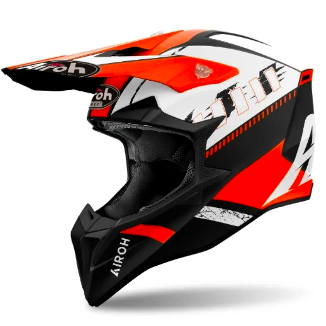 Airoh Wraaap Feel Matt MX Helmet Orange