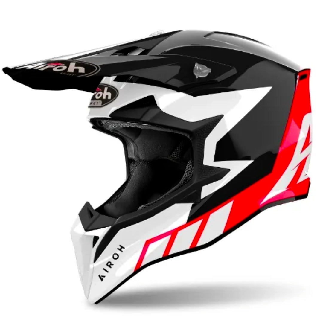 Airoh Wraaap Reloaded Gloss MX Helmet Red