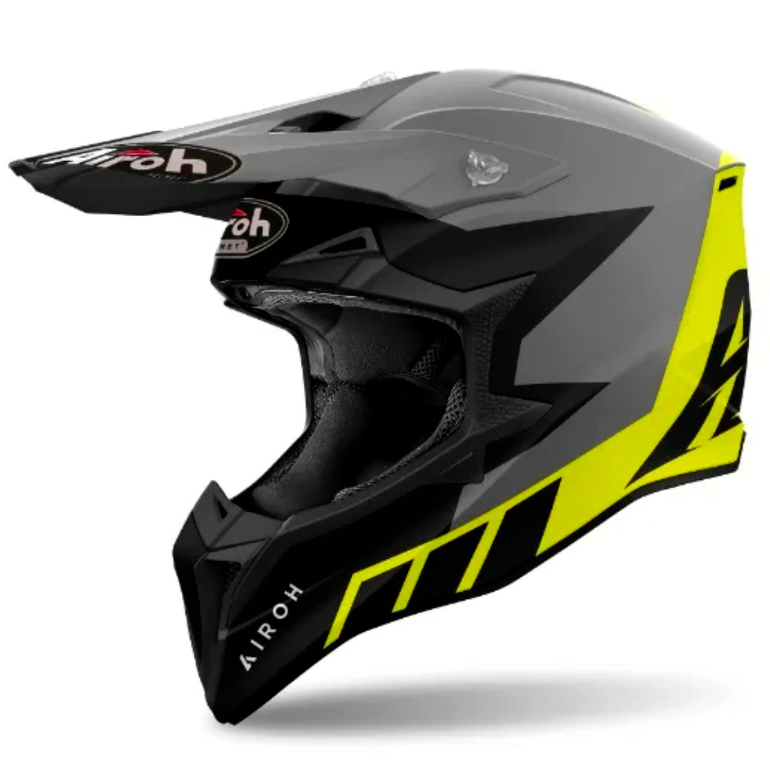 Airoh Wraaap Reloaded Matt MX Helmet Yellow