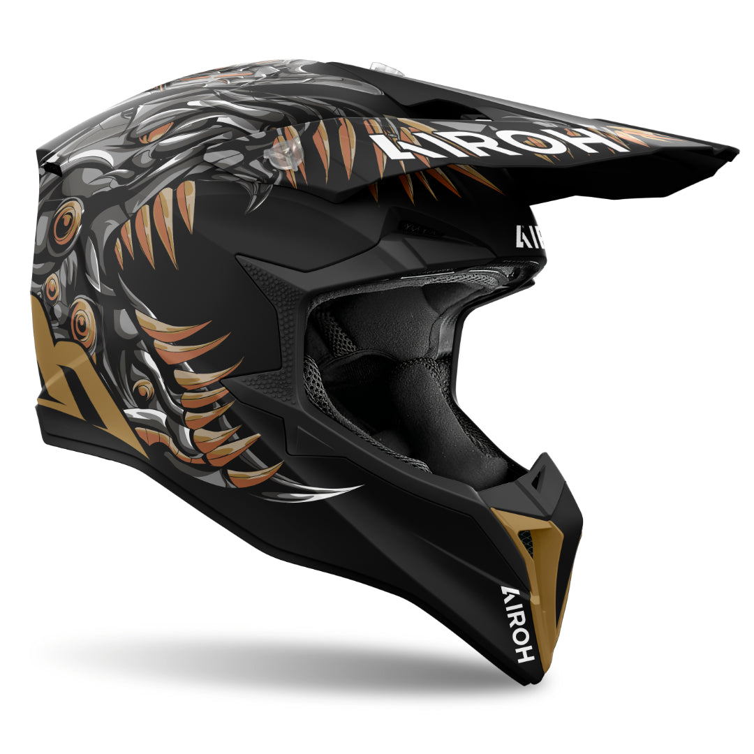 Airoh Wraaap Cyborg Matt MX Helmet