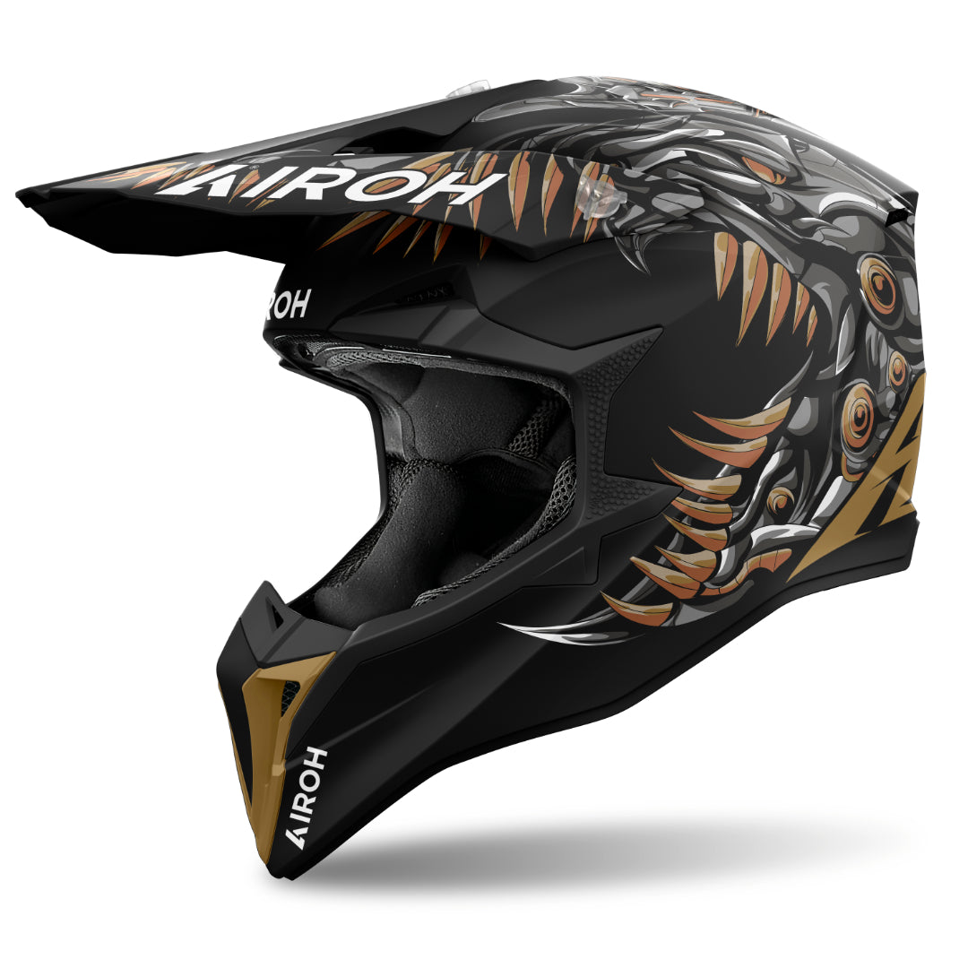 Airoh Wraaap Cyborg Matt MX Helmet