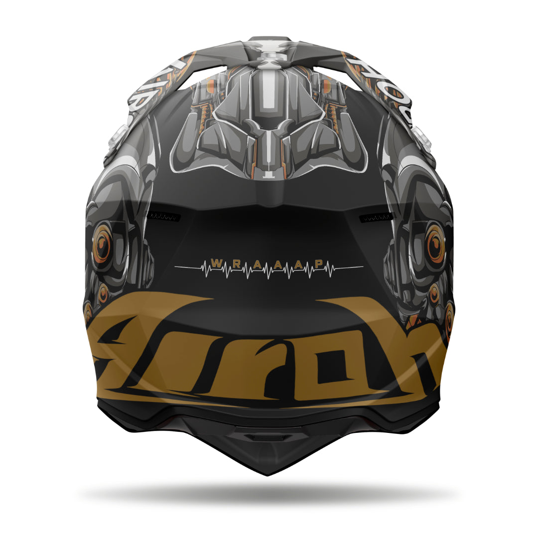 Airoh Wraaap Cyborg Matt MX Helmet