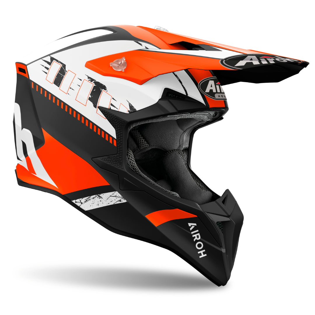 Airoh Wraaap Feel Matt MX Helmet Orange