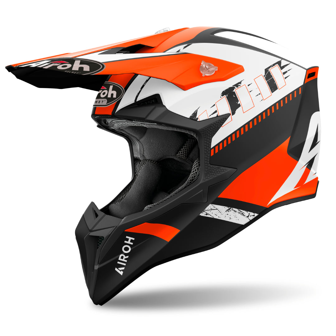 Airoh Wraaap Feel Matt MX Helmet Orange