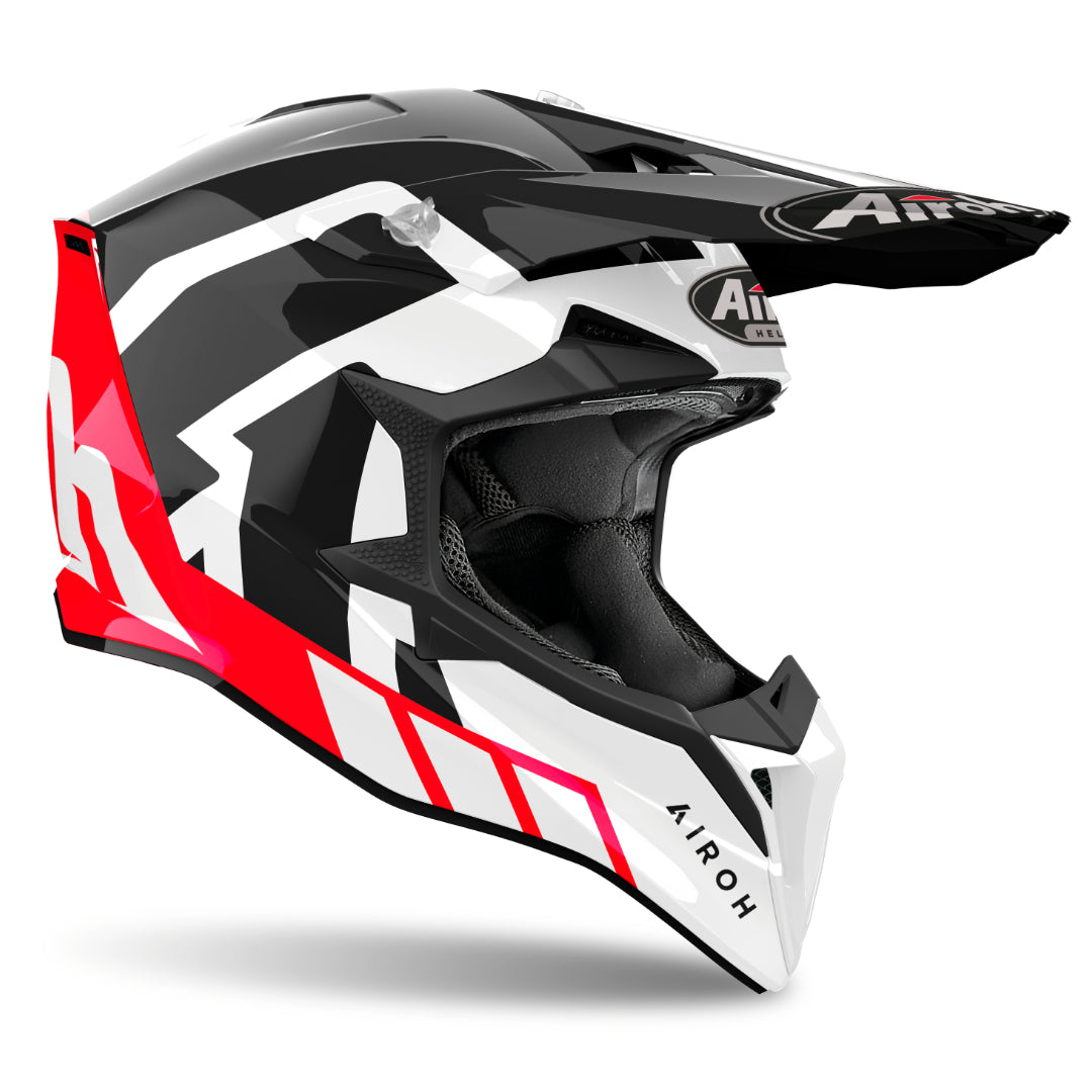 Airoh Wraaap Reloaded Gloss MX Helmet Red