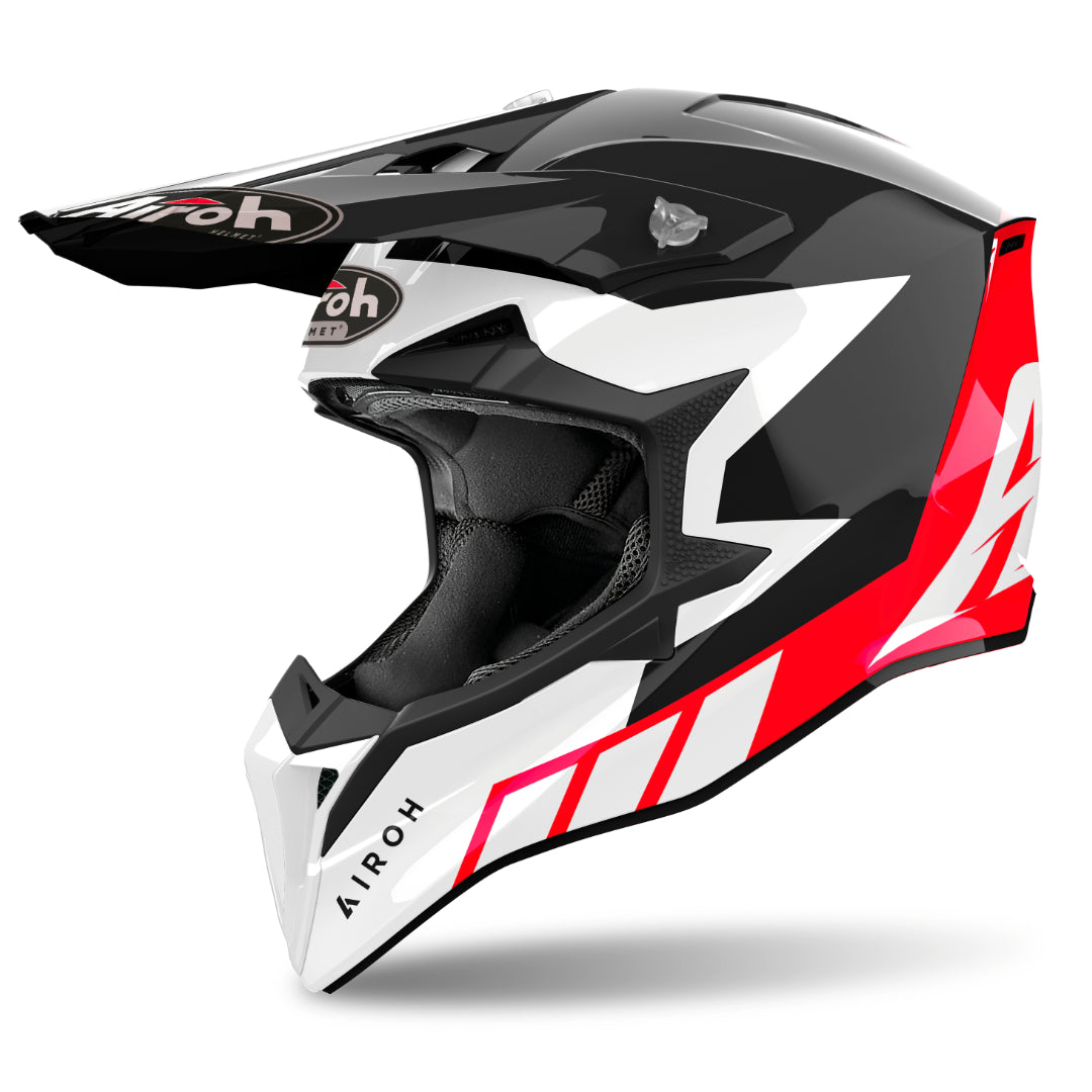 Airoh Wraaap Reloaded Gloss MX Helmet Red