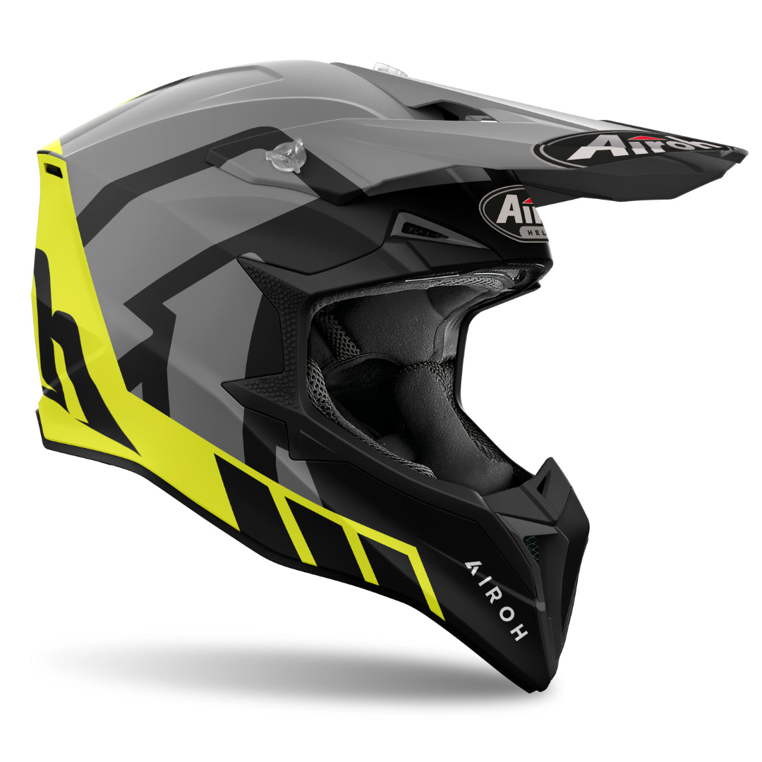 Airoh Wraaap Reloaded Matt MX Helmet Yellow