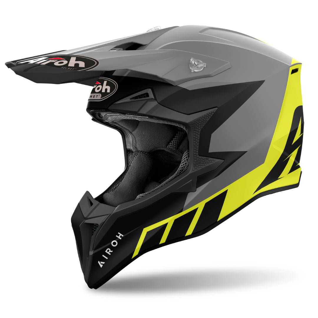 Airoh Wraaap Reloaded Matt MX Helmet Yellow