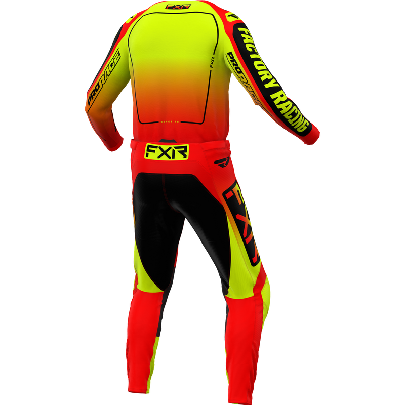 Completo FXR CLUTCH BAMBINO inferno giallo rosso motocross enduro quad