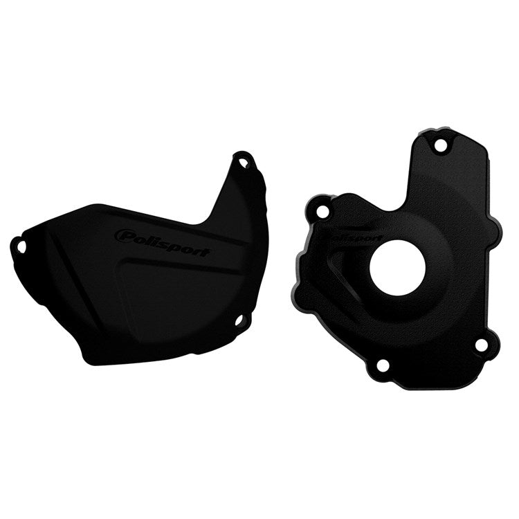 Polisport Clutch & Ignition Cover Protector KAWASAKI KX250F 13-16 Black